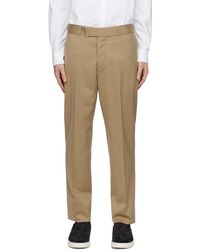 Officine Generale - Pantalon hoche brun clair - Lyst