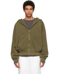Entire studios - Khaki Thermal Hoodie - Lyst