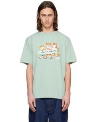 Maison Kitsuné - Surfing Foxes T-Shirt - Lyst