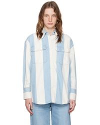 FRAME - 'The Borrowed Shirt' Denim Shirt - Lyst