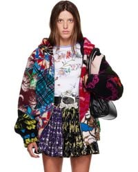 Chopova Lowena - Patchwork Oversized Hooded Fleece Jacket - Lyst