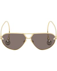 Bottega Veneta - Drop Aviator Sunglasses - Lyst