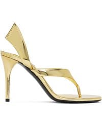 Alaïa - Infradito Heeled Sandals - Lyst