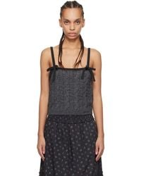 Ganni - Cashmere Mix Strap Tank Top - Lyst