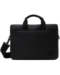 HUGO - Black Faux-leather Briefcase - Lyst