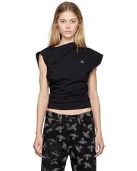 Vivienne Westwood - Hebo Asymmetric Cotton T-Shirt - Lyst