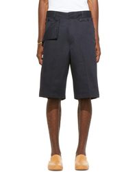 Jacquemus Navy Le Short Marin Shorts - Blue