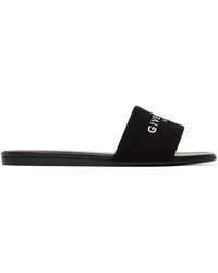 Givenchy - 4g Canvas Slides - Lyst
