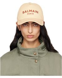 Balmain - Cotton Paris' Embroidery Cap - Lyst
