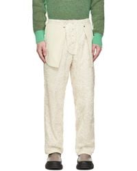 Craig Green - Craig Ssense Exclusive Off- Fluffy Reversible Trousers - Lyst
