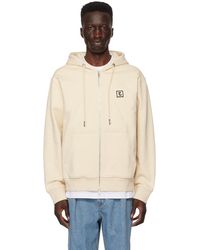 WOOYOUNGMI - Off-white Drawstring Hoodie - Lyst