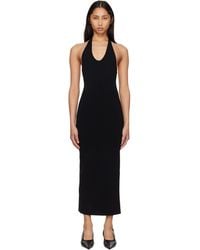 TOTEME - Compact Knit Halter Midi Dress - Lyst