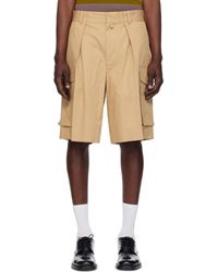 Dries Van Noten - Pleated Cargo Shorts - Lyst