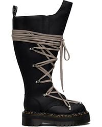 Rick Owens - Dr. Martens Edition 1B60 Quad Sole Pentalace Boots - Lyst