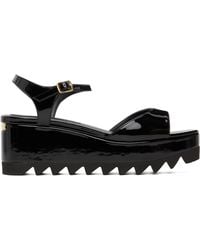Stella McCartney - Elyse Patent Platform Sandals - Lyst