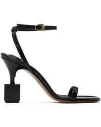 Jacquemus - Calf Leather Sculpted Heel Sandals - Lyst