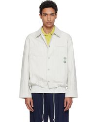 Craig Green - Surchemise Matelassée Grise Édition Fred Perry - Lyst
