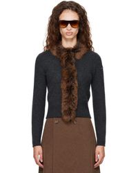 Marc Jacobs - Faux Fur Lined Cardigan - Lyst