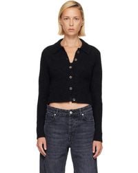 Our Legacy - Cardigan De Style Polo Mazzy Noir - Lyst