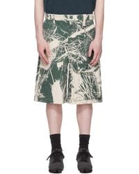 Reese Cooper - Khaki & Off- Duck Canvas Patch Pocket Cargo Shorts - Lyst