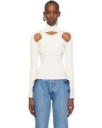 Coperni - Off-white Cutout Sweater - Lyst