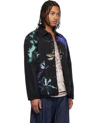 メンズ Dries Van Noten パデッド ジャケット ブラック | Lyst