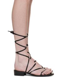 Ancient Greek Sandals - Sandales à talon bottier hara noires - Lyst