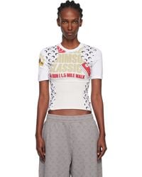 Marine Serre - Regenerated Graphic Jersey Baby Fit T-Shirt - Lyst