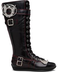 Chopova Lowena - Chunky Lace Up Stefanie Tall Boots - Lyst