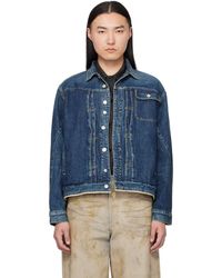 Undercover - Blouson Uc1F4204-1 Bleu Marine En Denim - Lyst