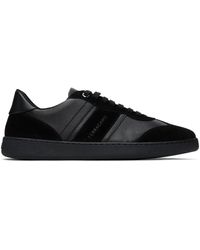 Ferragamo - Black Signature Low Sneakers - Lyst