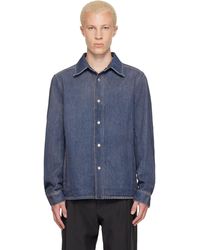 MM6 by Maison Margiela - Long-Sleeved Denim Shirt - Lyst
