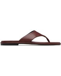 Aeyde - Burgundy Amaya Thong Sandals - Lyst