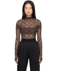 Marine Serre - Ssense Exclusive Moonogram Second Skin Turtleneck - Lyst