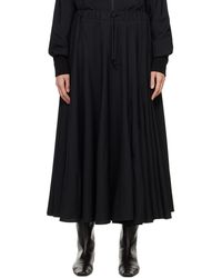 Yohji Yamamoto - Jupe longue noire à goussets - Lyst