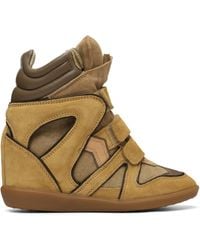 Isabel Marant - Baskets Bekett Kaki Et Brun Clair - Lyst