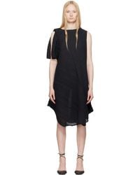 Issey Miyake - Wrinkled & Twisted Minidress - Lyst
