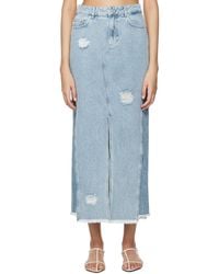 Holzweiler - Louisa Denim Maxi Skirt - Lyst