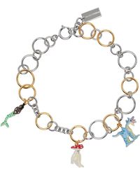 Marni - Silver & Gold Charm Necklace - Lyst