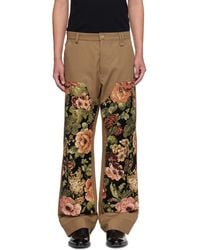 Simone Rocha - Khaki Patchwork Workwear Trousers - Lyst