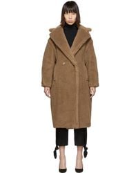 Max Mara Manteau brun clair Teddy Bear Icon - Multicolore