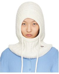 Moncler - Cable Knit Alpaca Blend Balaclava - Lyst