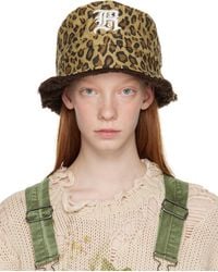 R13 - Khaki Leopard Bucket Hat - Lyst