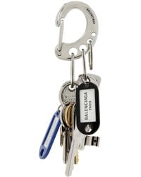 Balenciaga - Old School Bag Charm Keychain - Lyst