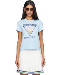 CASABLANCA - 'Tennis Club' Icon Pyramid Abduction Fitted T‑Shirt - Lyst