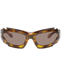 Burberry - Brown Geometric Cat-eye Sunglasses - Lyst