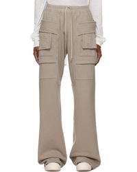 Rick Owens - Tower Creatch Wide Drawstring Cargo Pants - Lyst