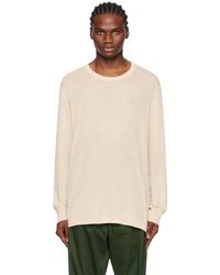 Lemaire - Dropped Shoulder Long Sleeve T-shirt - Lyst