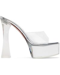 AMINA MUADDI - Dalida Glass Plateau Heeled Sandals - Lyst