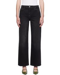 FRAME - ブラック Le Slim Palazzo ジーンズ - Lyst